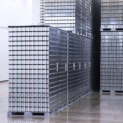 order of aluminum cans