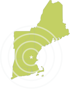 New England Map Aluminum Cans